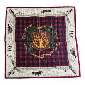 Rare Vintage Ralph Lauren Silk Scarf 35"